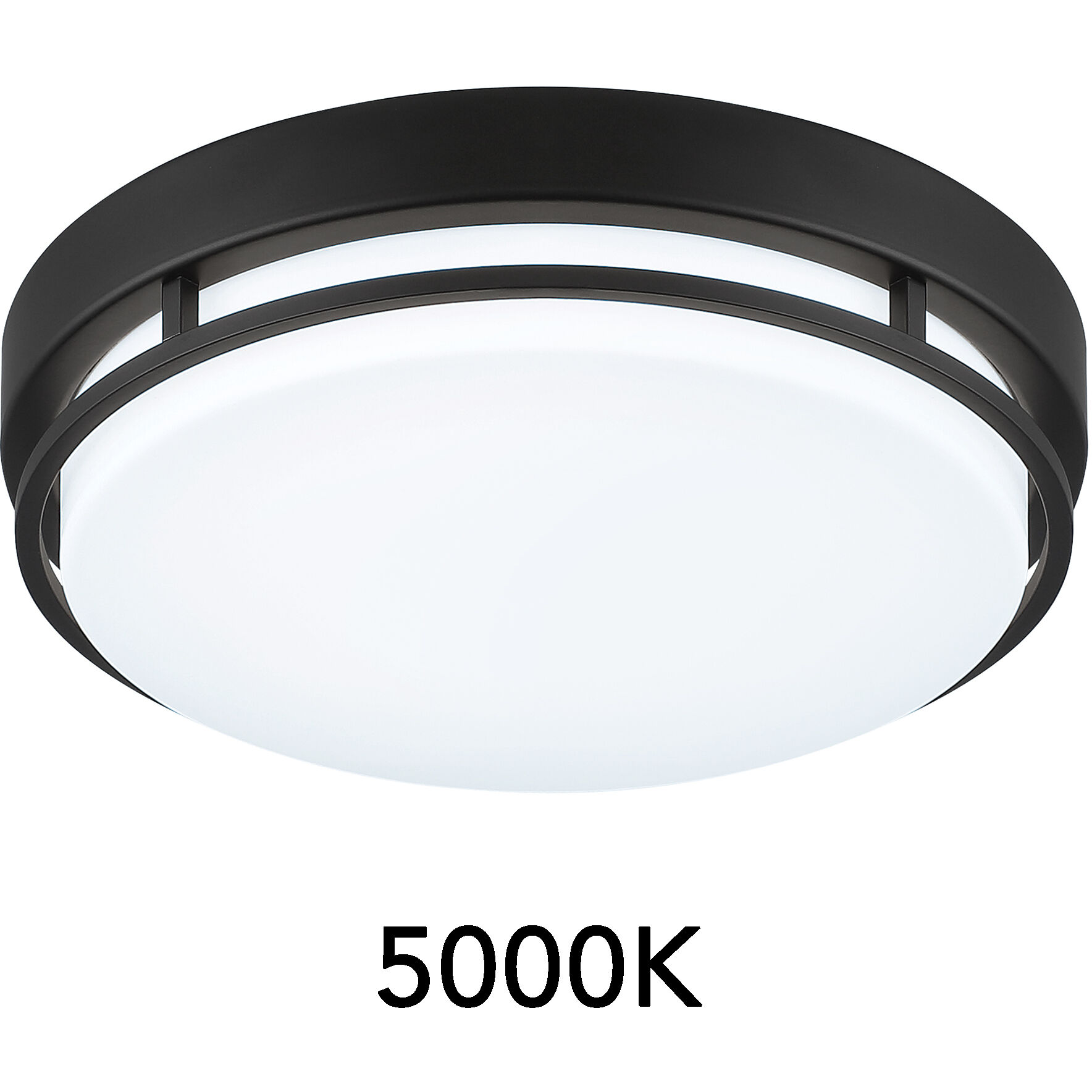EnviroLite LED 10 inch Matte Black Flush Mount Ceiling Light